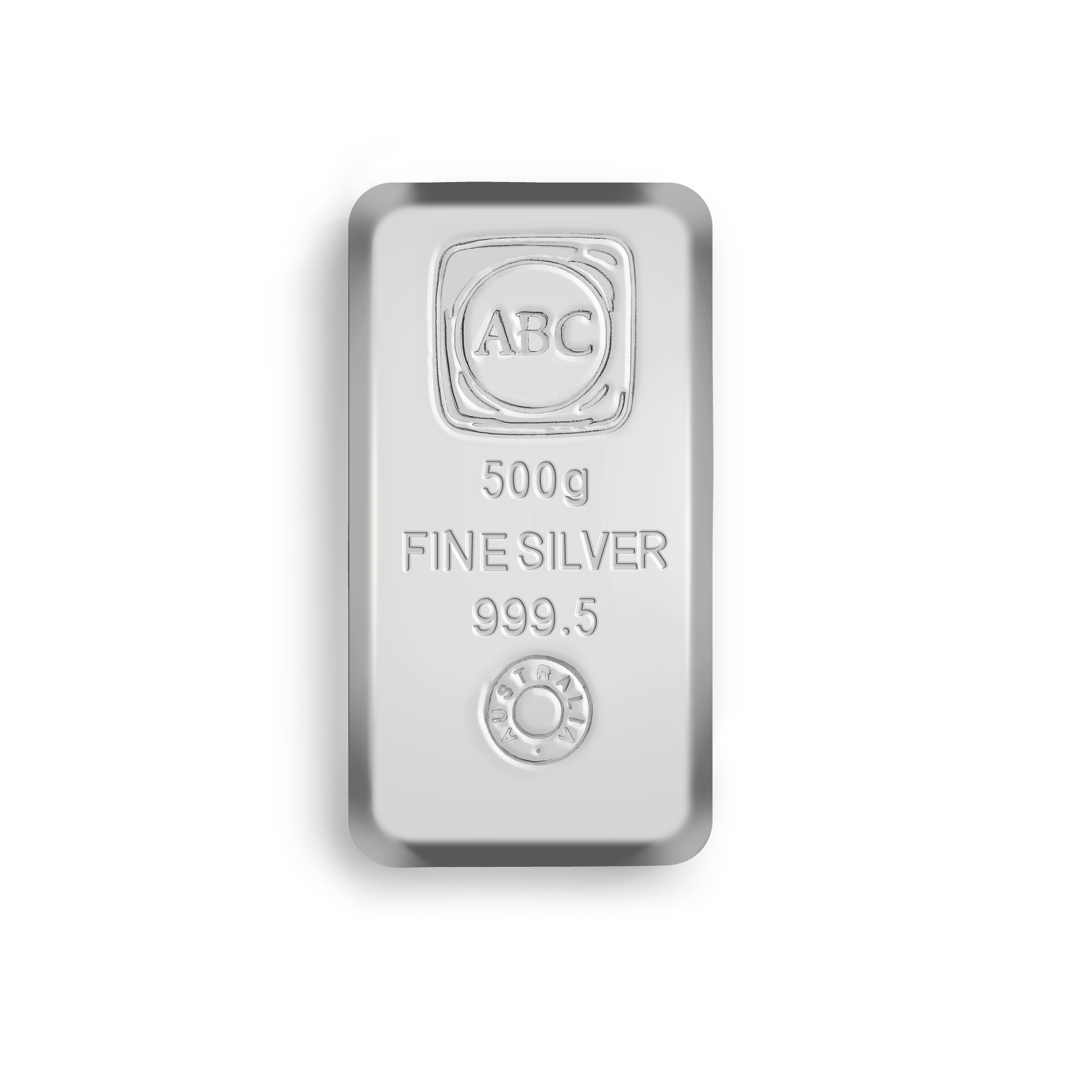 500g ABC Silver Cast Bar 999 Silver