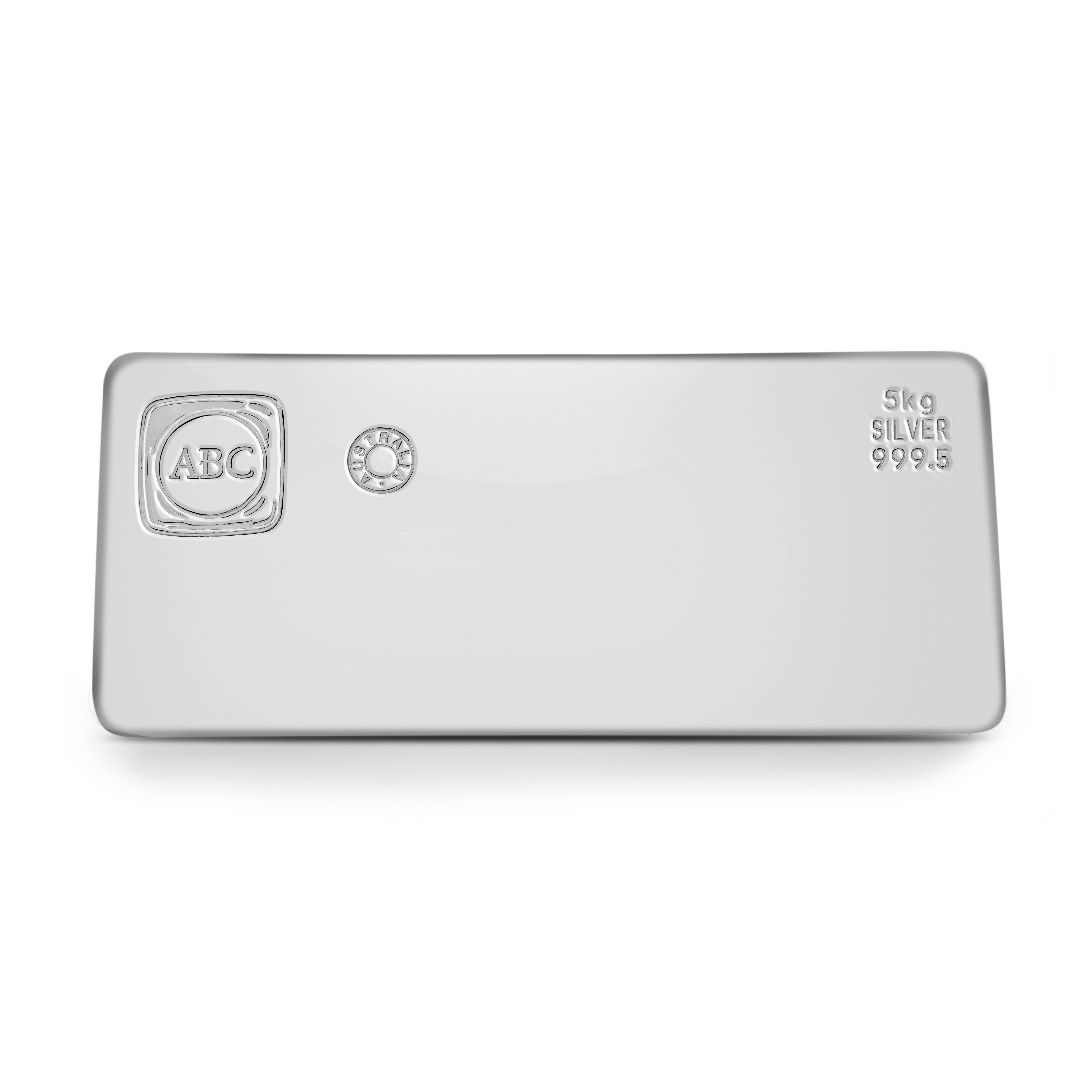 5kg ABC Silver Cast Bar 9995 Silver