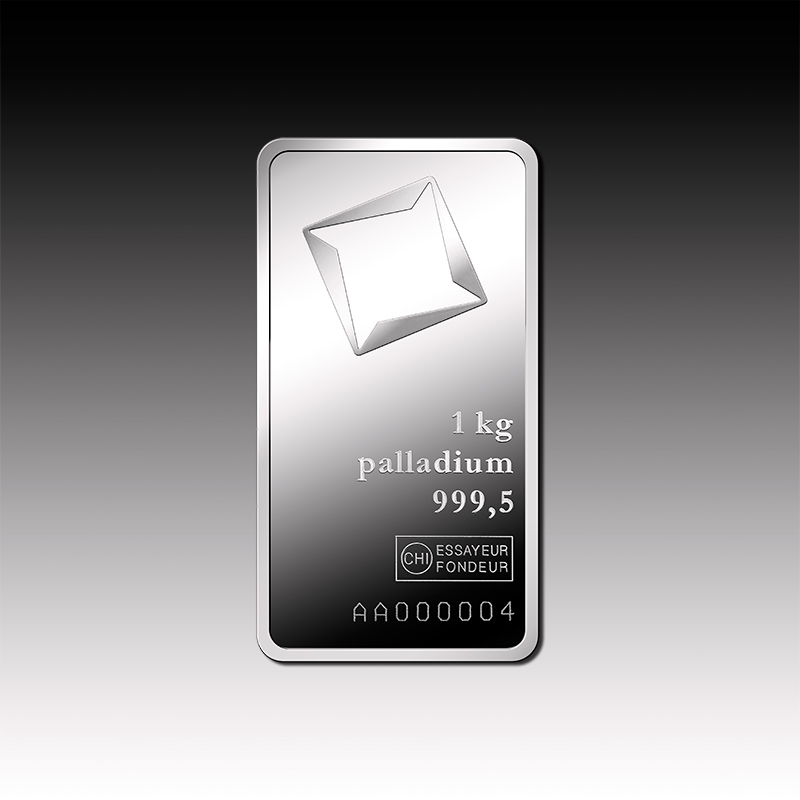 1kg Valcambi Palladium Minted bar 999.5 Palladium