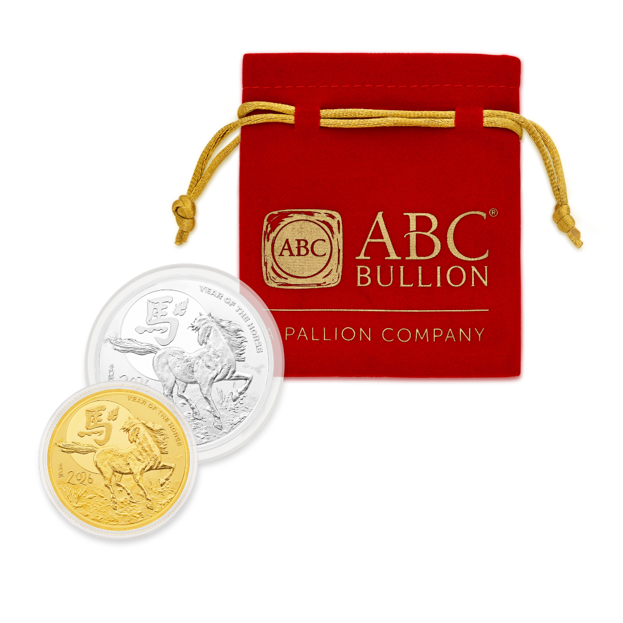 1oz ABC Lunar Horse Silver Coin Silver 3 1oz ABC Lunar Horse Silver Coin Silver