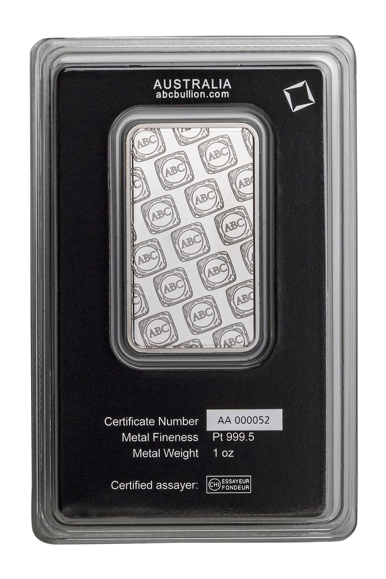 1oz ABC Platinum Minted Tablet 999.5 Platinum 4 1oz ABC Platinum Minted Tablet 999.5 Platinum