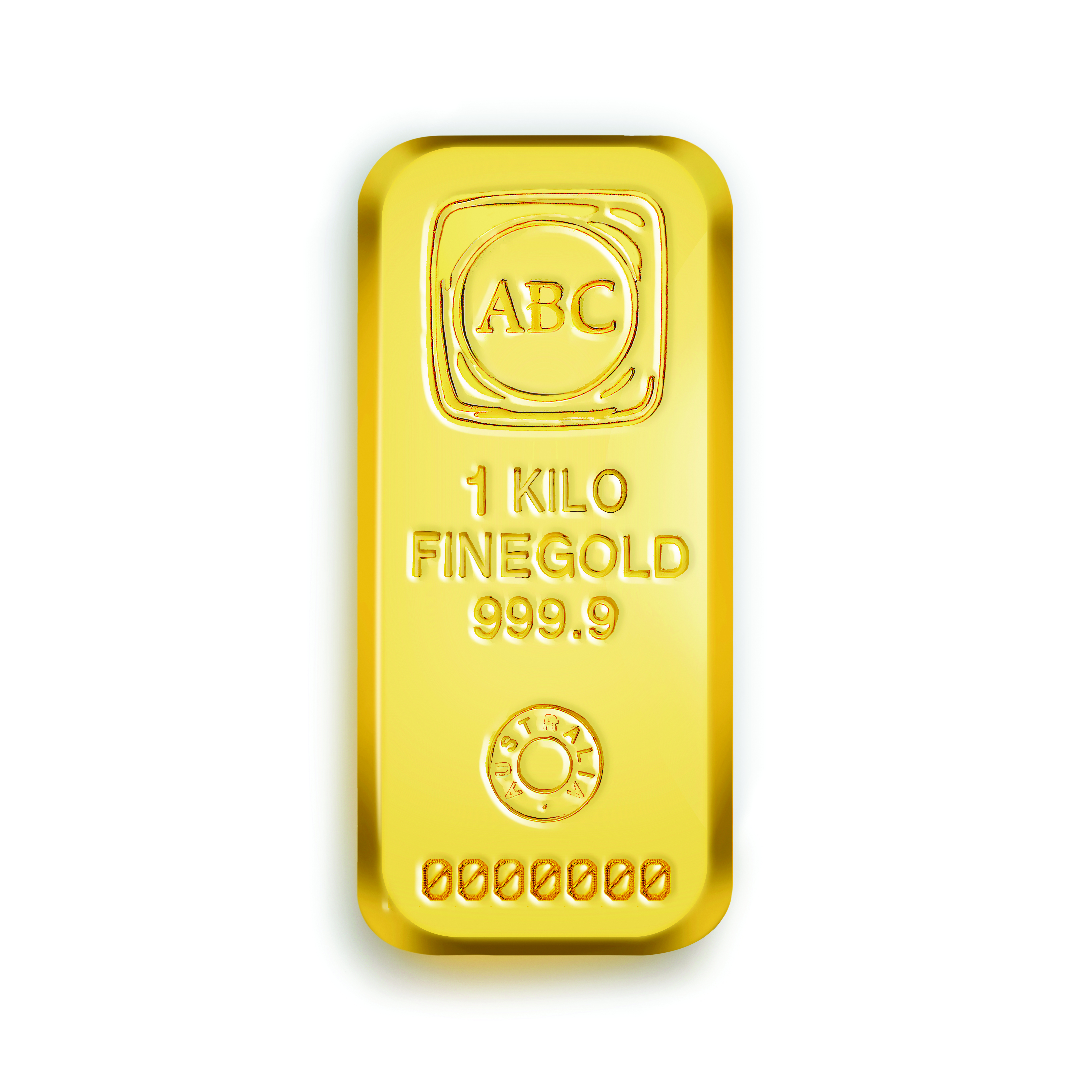 1kg ABC Gold Cast Bar 9999 Gold