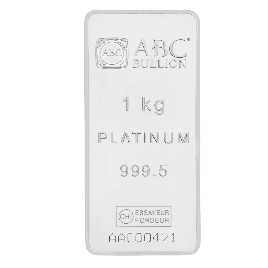 1kg ABC Platinum Minted Tablet 999.5 Platinum