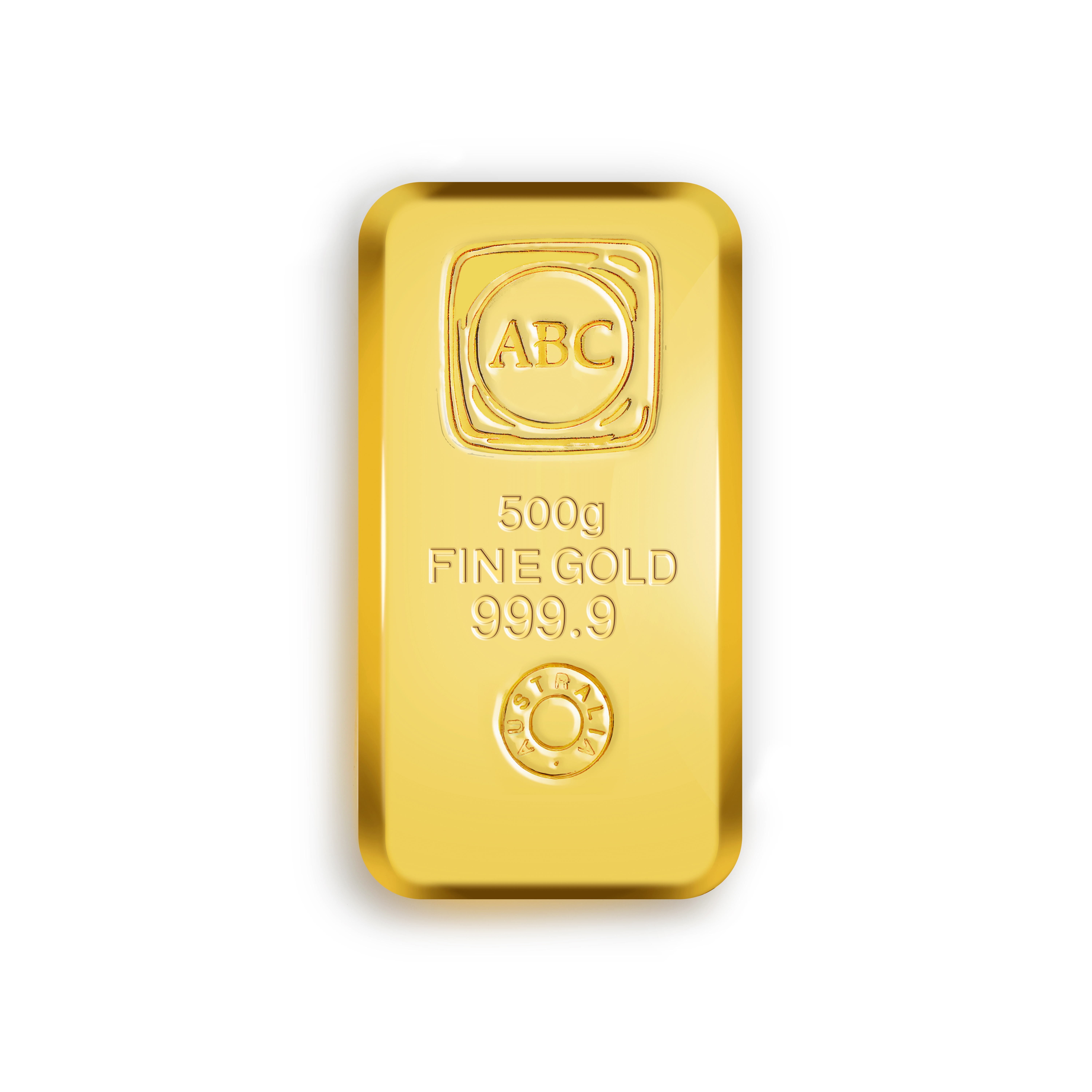 500gram ABC Gold Cast Bar 9999 Gold