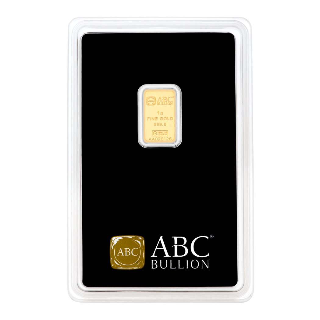 1g ABC Bullion Gold Minted Tablet 9999 Gold