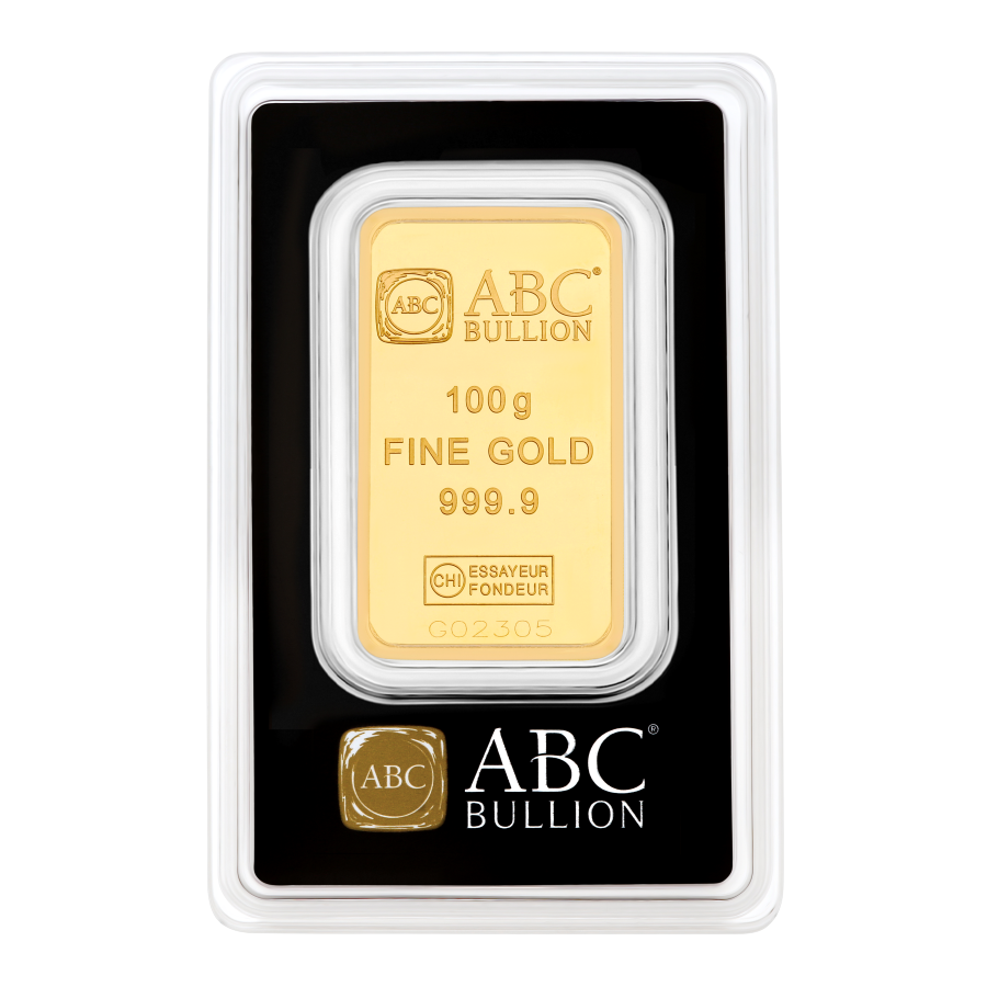 100g ABC Bullion Gold Minted Tablet 9999 Gold