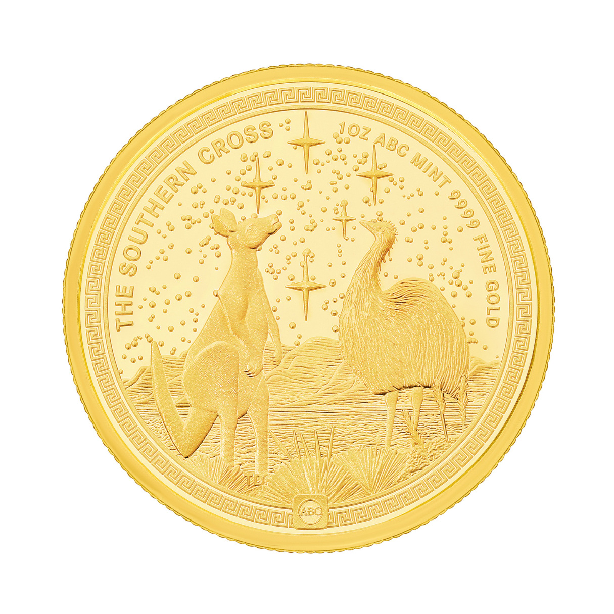 1oz ABC Gold Southern Cross Coin 99.99% Gold