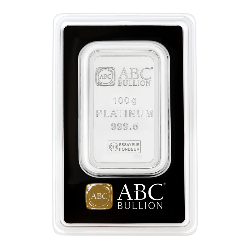 100g ABC Platinum Minted Tablet 999.5 Platinum