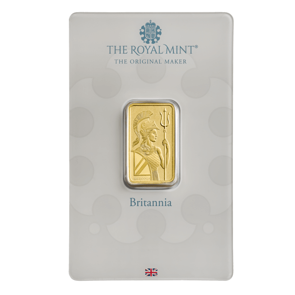 10gram Britannia Gold Minted bar 9999 Gold
