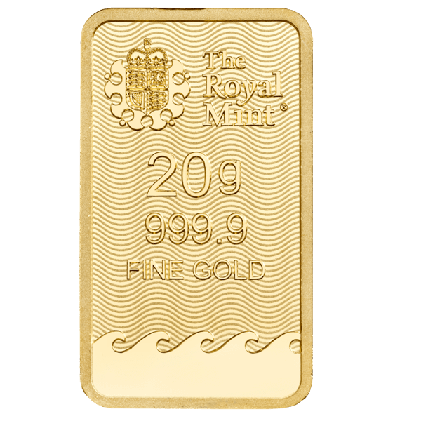 20gram Britannia Gold Minted bar 9999 Gold
