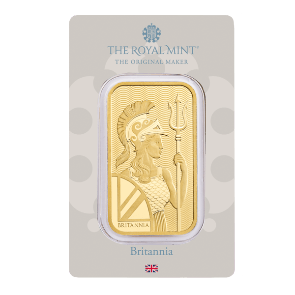 1oz Britannia Gold Minted bar 9999 Gold