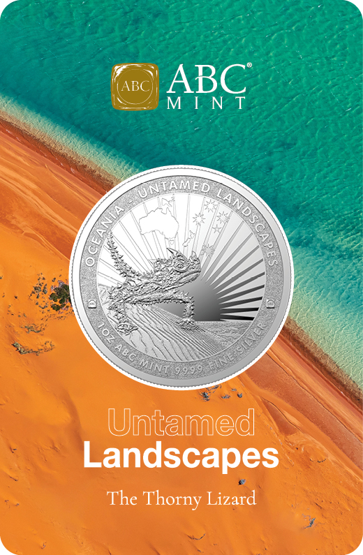 Untamed Landscapes The Thorny Lizard 1oz Silver BlisterPack Silver