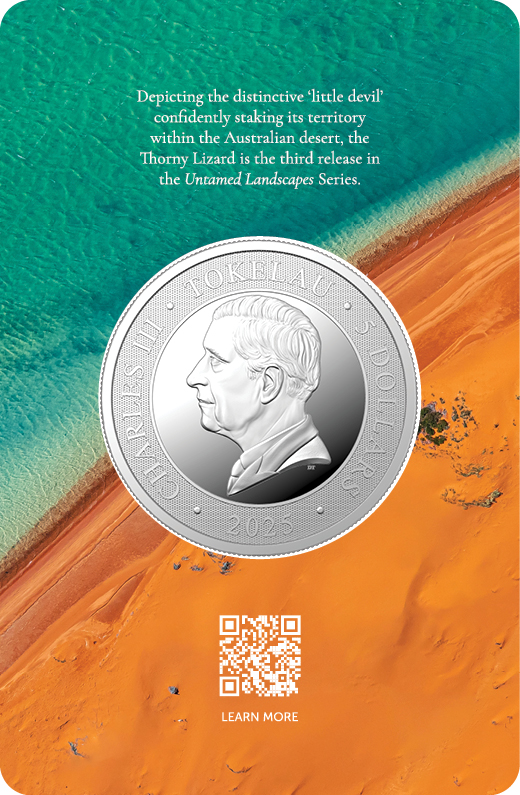 Untamed Landscapes The Thorny Lizard 1oz Silver BlisterPack Silver