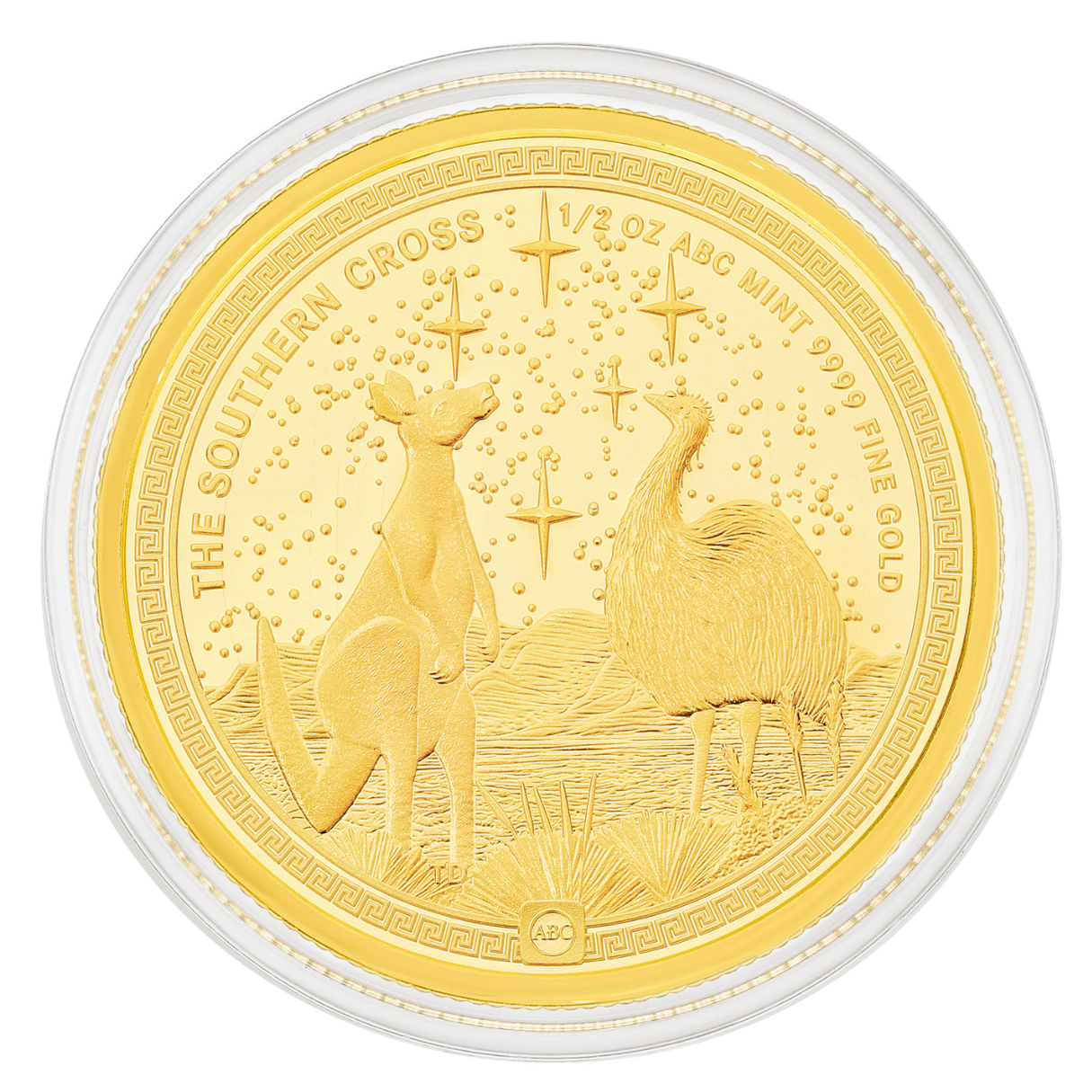 1/2oz ABC Gold Southern Cross Coin 99.99% Gold 3 1/2oz ABC Gold Southern Cross Coin 99.99% Gold