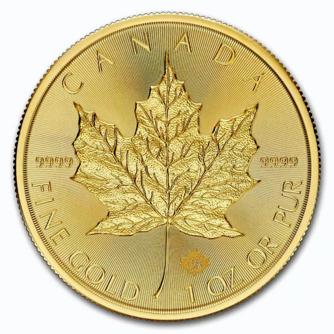 1oz Maple Leaf Gold Coin 99.99% Gold