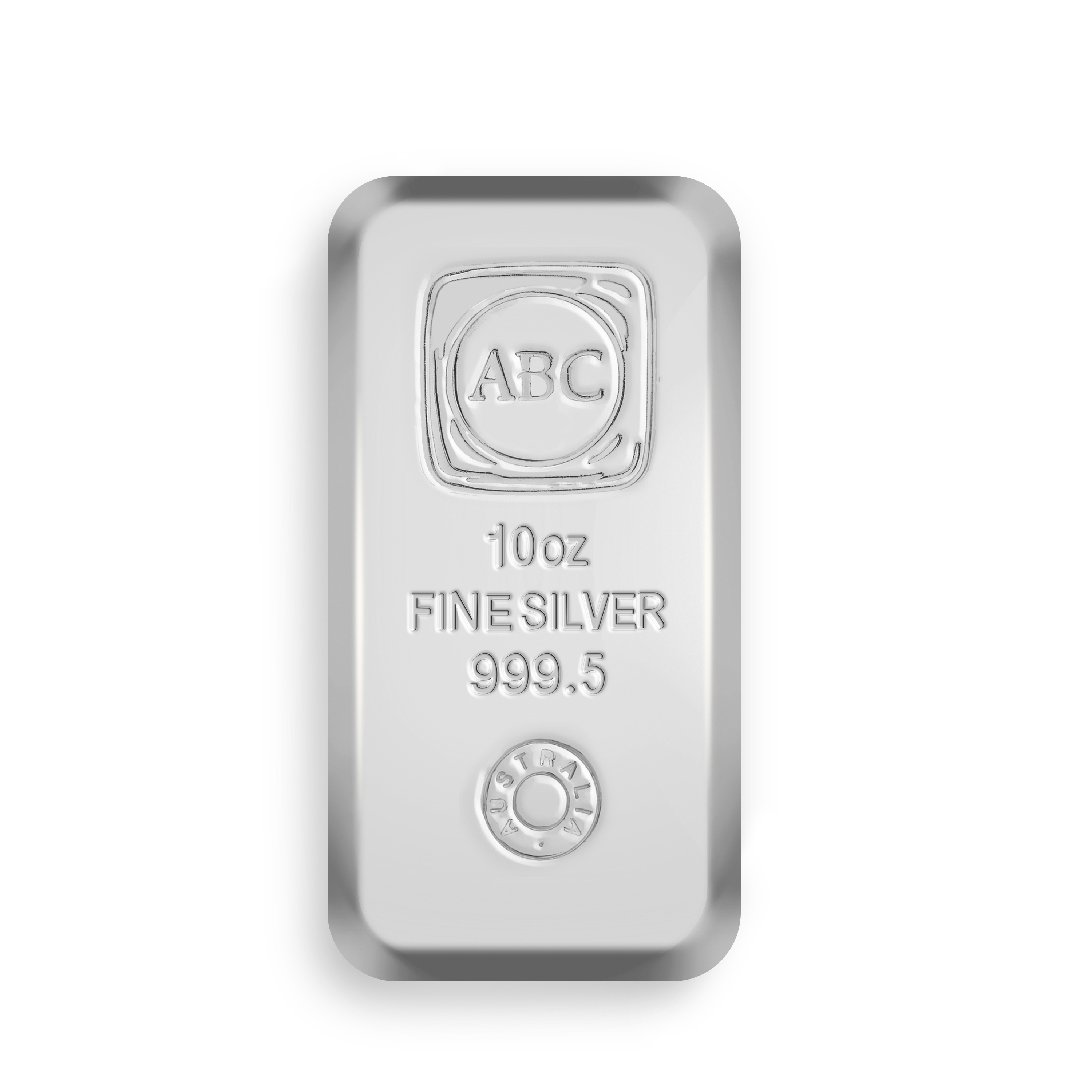 10oz ABC Silver Cast Bar 999 Silver